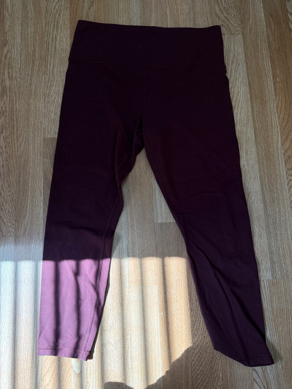 Athleta Maroon High-Waist Leggings